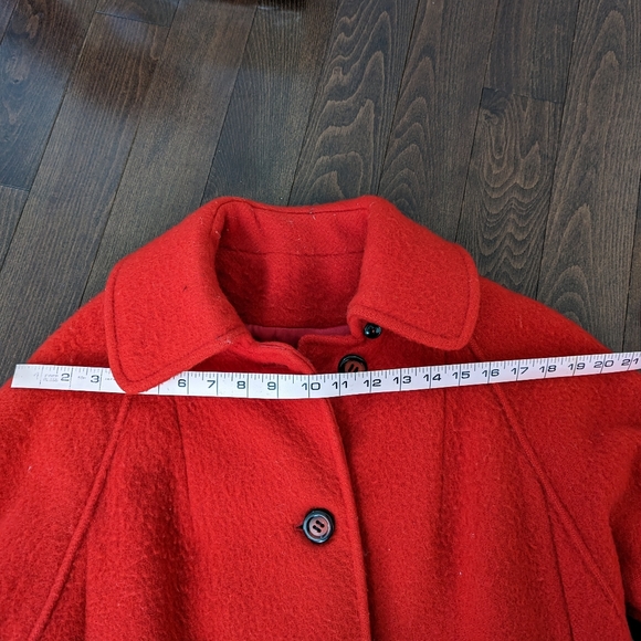 Vintage Hudson's Bay Company HBC Red Wool point blanket coat - Picture 10 of 12